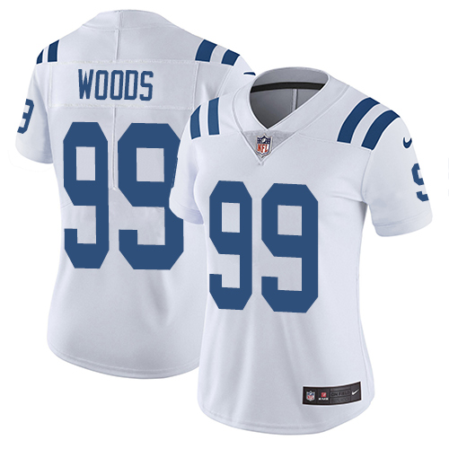 Indianapolis Colts #99 Limited Al Woods White Nike NFL Road Women Vapor Untouchable jerseys->indianapolis colts->NFL Jersey